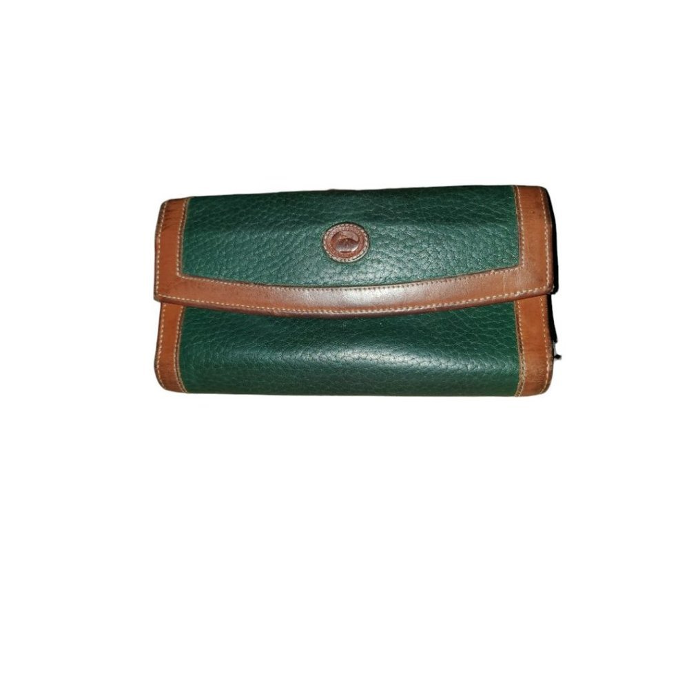 Doony & Bourke Green Leather Vintage Wallet